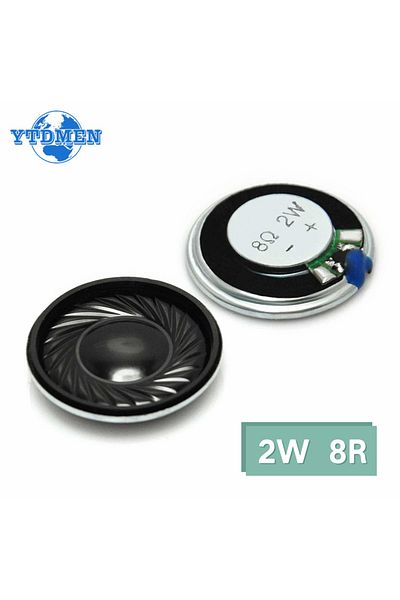 YTDMEN 5PCS 2W 8R Speaker Mini Ultra-thin Horn Speaker Diameter 40MM 4CM, 2 Watt 8 Ohm Loudspeaker for A...