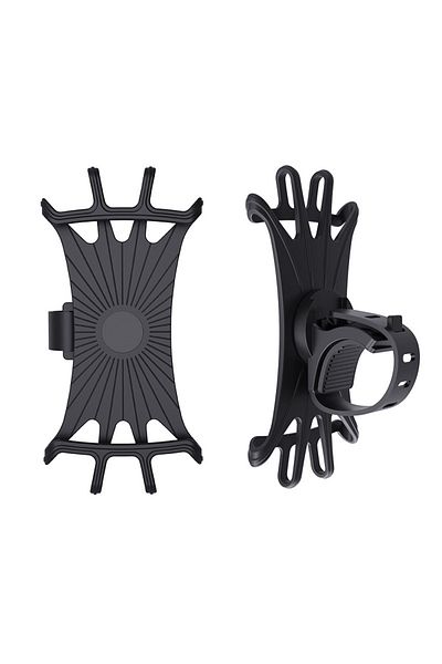 Choice black Bicycle Phone Holder Bicycle Motorcycle Electric Vehicle Navigation Silicone Phone Strap Shock
