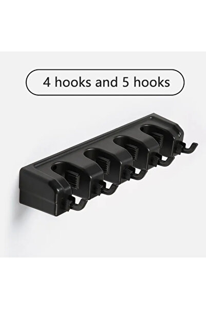 choice2 4 hooks 5 hooks Wall Mounted Mop Holder 3/4/5 Position Multi-Function...