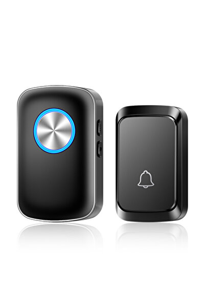 Choice US Plug Black-1B1R Wireless Doorbell Samrt Home Welcome Door Bell US EU Plug 300M Range 60 Melody 5