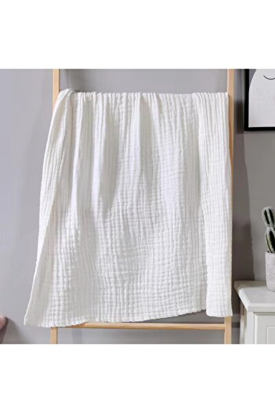 Choice 105X105cm WHITE 6 Layer Cotton Gauze Baby Blanket Newborn Muslin Baby ...