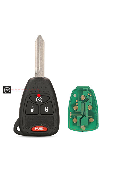 Choice11 مفتاح سيارة عن بعد jingyuqin بـ 4 أزرار بتردد 315/433 ميجاهرتز ID46 ...