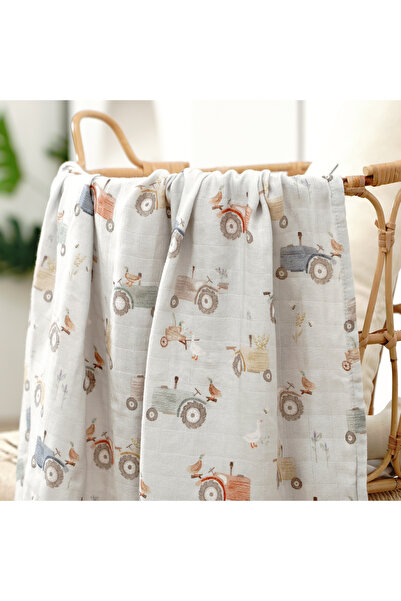 Choice DP129 HappyFlute طباعة رقمية جديدة 120*110 سم قماط من طبقتين من القطن ...