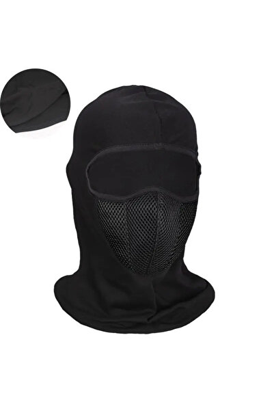 Choice قناع وجه كامل أسود مقاوم للرياح لركوب الدراجات النارية بالاكلافا قابل للتنفس للرياضة الخارجية للرجال