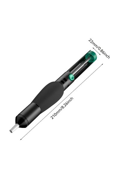 Choice Black Non-slip Solder Sucker Tool Vacuum Desoldering Tool Electric Solder Sucker Hand Tools Tin Extr