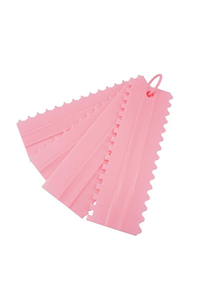 Choice مجموعة مكونة من 4 قطع من البلاستيك الوردي على شكل أسنان مزدوجة الجوانب...