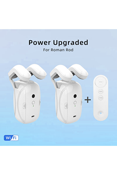 Choice ستارة كهربائية ذكية مع جهاز تحكم عن بعد بمقبض للمنزل الذكي، ستارة أوتوماتيكية روبوتية تعمل بالواي فاي وبلوتوث