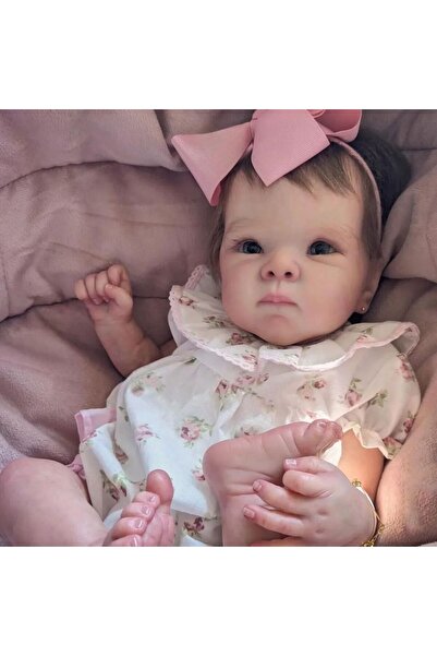 Choice دمية بيتي بيبي ريبورن المحبوبة ذات الشعر المتجذر بطول 50 سم مع شعر متج...