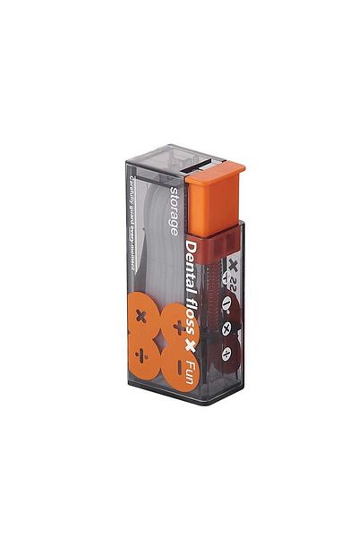 Choice Orange Portable Floss Dispenser Includes 10Pcs Floss Automatic Ejectable Floss Organiser Oral Care P