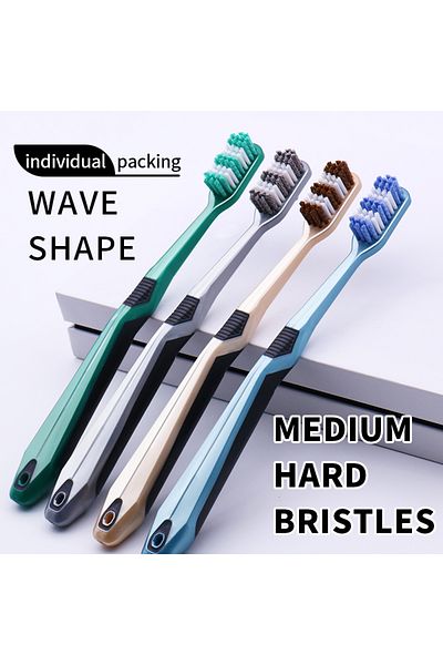 Choice 6 toothbrushes Medium bristle toothbrush 6 independent packages For adult men and women Teeth are cl