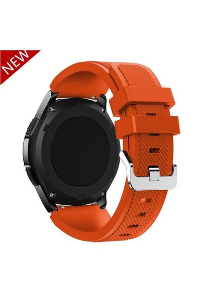 Choice 22mm Apricot Orange 20 22mm Silicone Strap for Samsung Galaxy Watch 7/6/5/4 40 44mm/6 Classic /5 Pro