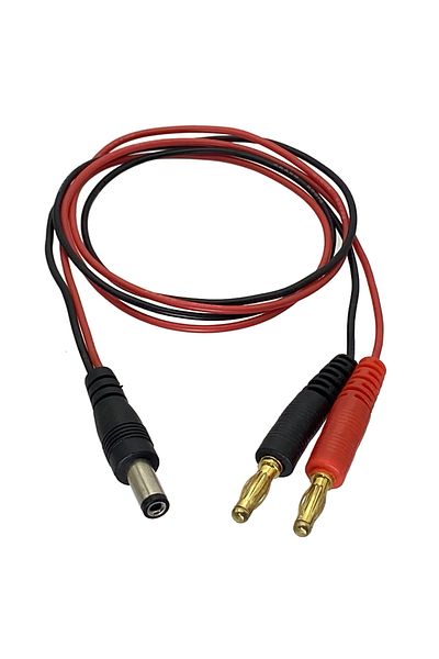 lieve Charge Cable DC Power 5.5 x 2.1mm Male 4mm Banana Plug 22AWG Wire 60CM For Lipo Battery Drone air...