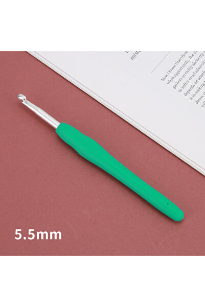 Choice 5.5mm random color 2/2.5/3/3.5/4/4.5/5/5.5/6/6.5/7/8/9/10mm DIY Crochet Hooks Plastic Handle Knittin