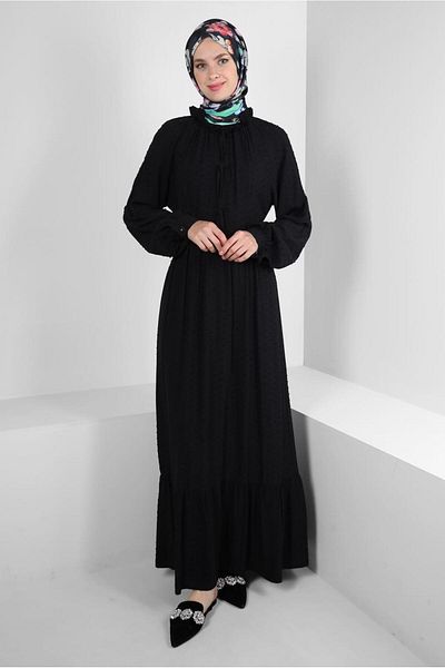 Alvina Robe Lacing Detailed Dress 43744