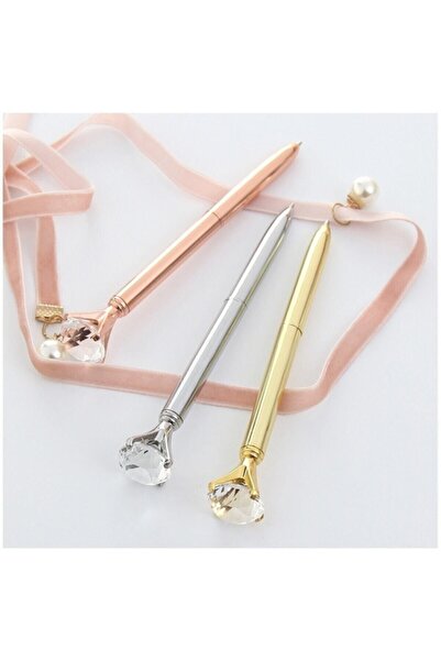 UNICUS Gold Elmas Taşlı Tükenmez Kalem