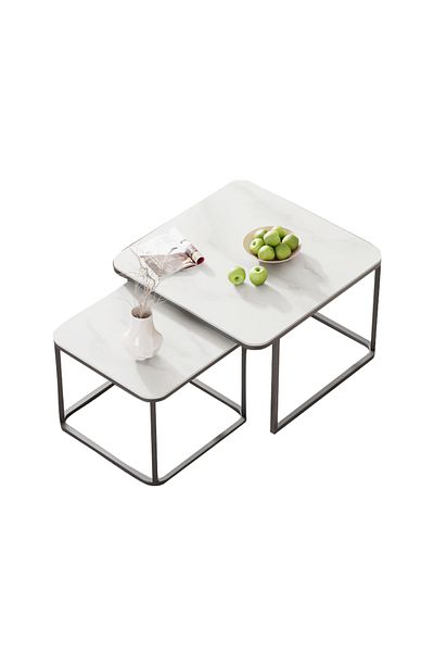 sharpdo Creative Combination Circular Coffee Table 70*70*45&50*50*40CM