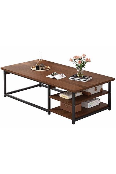 sharpdo Modern Simple Living Room Double Deck Tea Table 140*60*46cm