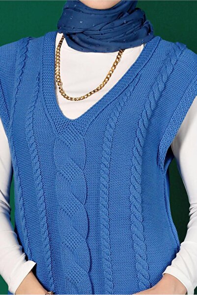 Alvina Örgü Detaylı Triko Süveter 43122