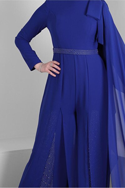 Alvina TAŞ İŞLEMELİ ŞİFON ABİYE TULUM 50392