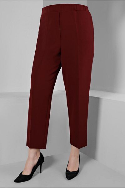 Alvina PANTALONI ELASTIC BELI DECUT DREPT 70453