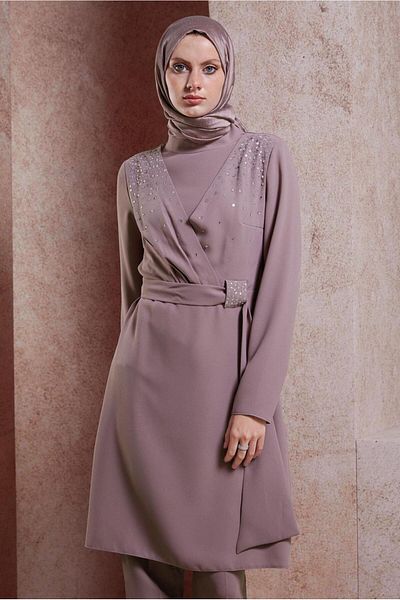 Alvina 30279 Model Stone Detailed Trousers Set