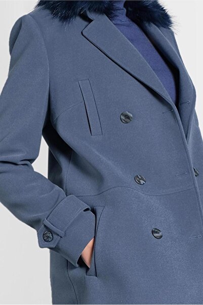 Alvina Пальто з хутряним коміром 90043