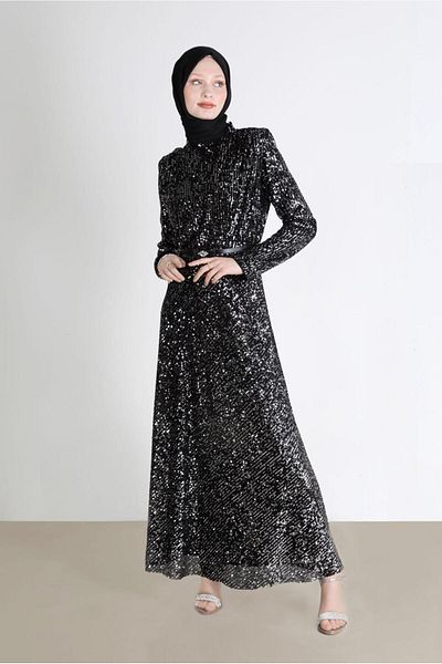 Alvina Sequin Wadding Look Evening Dress - 50235