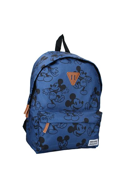 Mickey Mouse Rucsac albastru cu doua compartimente, 43x30x14 cm, Playing it Cool, Mickey Mouse, Disney