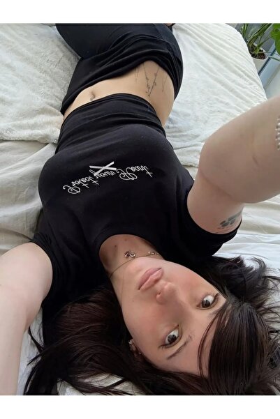 Le Savu Προστατέψτε το καρδιά σας με τύπωμα Λευκό χρώμα Crop Sevunera