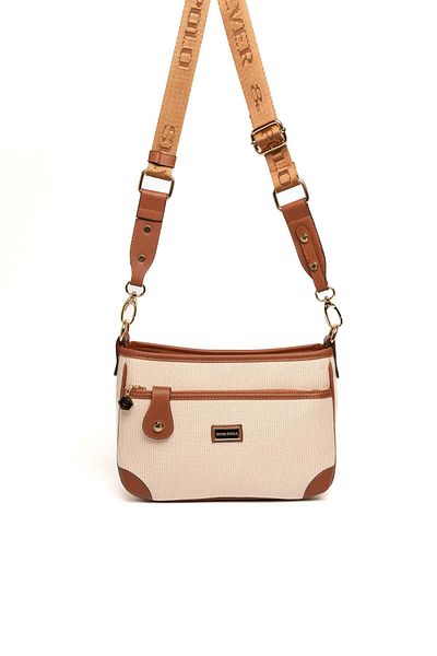 Silver Polo Silver & Polo Beige - Tan Sp1160 Women's Crossbody Bag