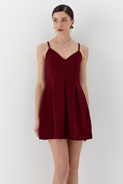 Shopping Shop Rochie cu curea din funie ROȘU Claret