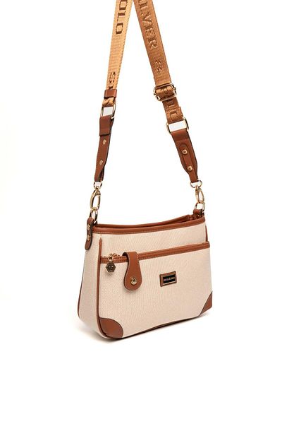 Silver Polo Silver & Polo Beige - Tan Sp1160 Women's Crossbody Bag