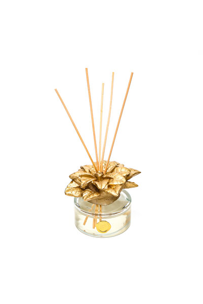 Missi 150 ml Gold Çiçek Taşlı Bambu Çubuklu Apple&cinnamon Oda Kokusu
