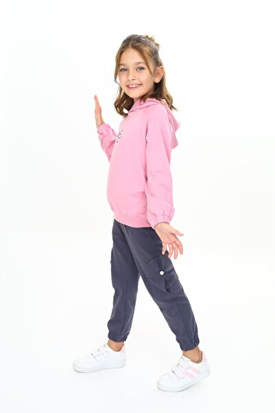 Toontoy Κοριτσίστικα Μοντέρνα Κοστούμια με τύπωμα με κουκούλα Φόρμες