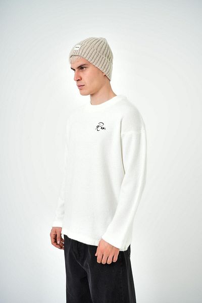 Respire Men's Oversize Sweater |   Atelier Ecru |   Summer Fashion