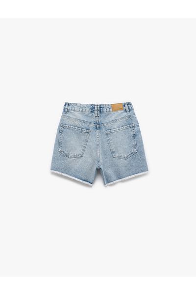 Koton Mini pantaloni scurți din denim, cu nasturi, din bumbac