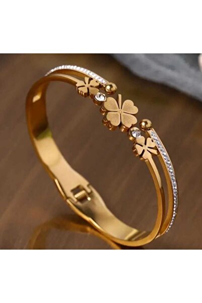 SONES حجر البرسيم الزركون - أربع أوراق البرسيم مشبك فولاذي مقاوم للتشويه 17 سم