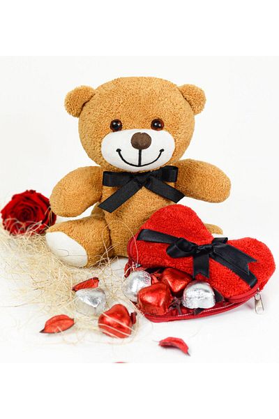 ÖZGÜNER Romantic Teddy Bear with Love Surprise