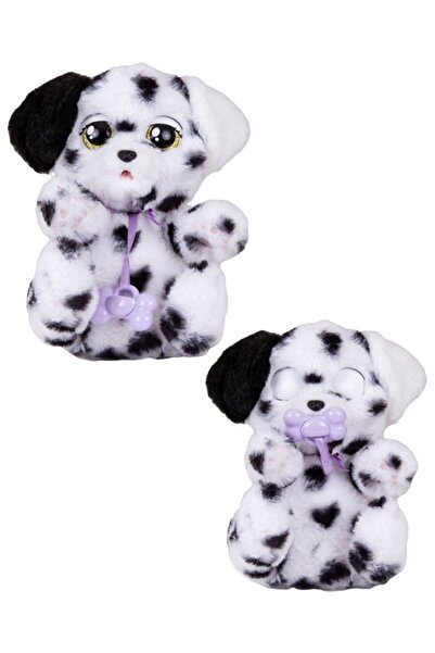 Giochi Presiozi Baby Paws Sesli Yavru Köpek Pelüş 20 cm Dalmaçyalı Mor Çanta