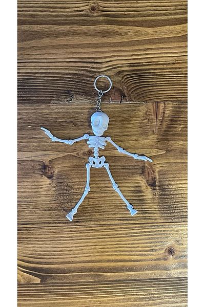 3Cup Design Skeleton Rearview Mirror Ornament-Skeleton Keychain-Dry Head Maket Keychain-Skeleton Decor