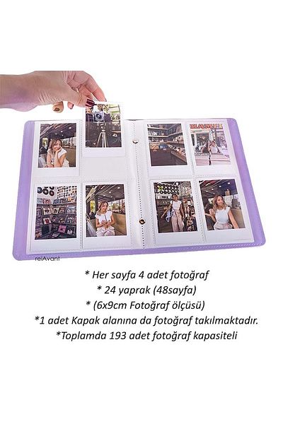 Relavant Άλμπουμ φωτογραφιών Polacart 9x6 cm & Άλμπουμ Instax & Χωρητικότητα 193 τεμαχίων