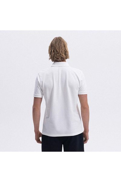Ellesse Em460-Of Polo Collar Men's T-Shirt - Off White