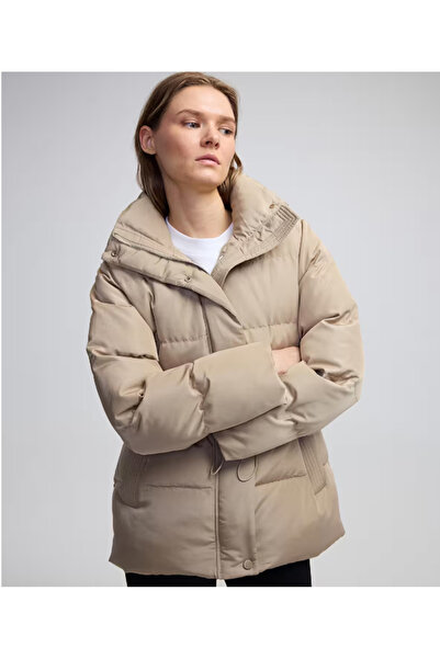 hasene Kadın Mont - NATUREL