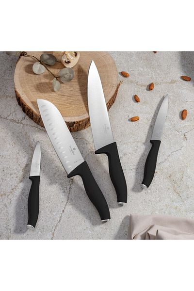 Berlinger Haus Stainless Steel Knife Set 4 Pieces Matte Black Collection