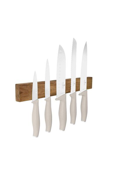 Berlinger Haus Set of knives with magnetic holder made of acacia wood 6 pcs Sahara Collection