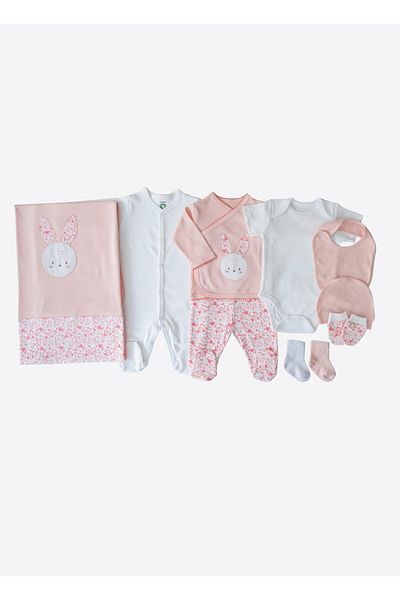 kitikate Pink Organic Kiki 10-Piece Bodysuit Set