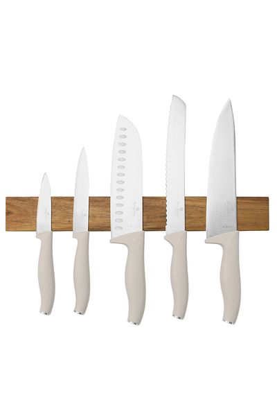Berlinger Haus Set of knives with magnetic holder made of acacia wood 6 pcs Sahara Collection