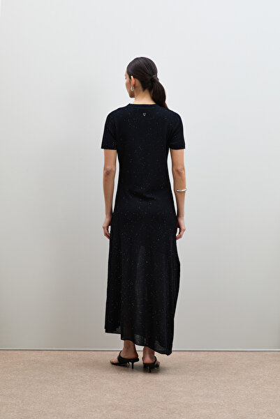 Serianno Mini Payetli Asimetrik Midi