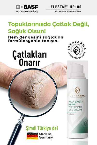 İDEAFARMA İdea Farma Ayak, Topuk, Çatlak, Mantar Ve Koku Nemlendirici Bakim K...