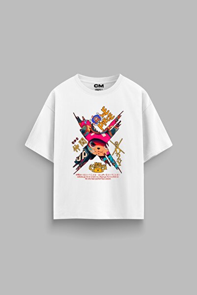 CİNEMA MODA 3d2y Štampano Opušteni kroj 30/1 unisex bela majica
